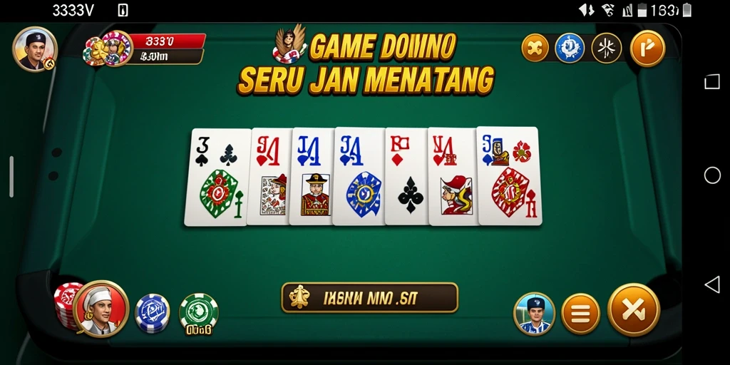 Tampilan menarik dari gameplay Domino 333V yang seru.