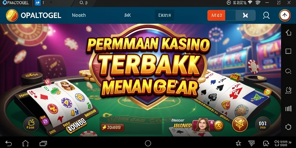 Screenshot gameplay <strong>OPALTOGEL</strong> menampilkan keseruan permainan Kasino yang mengasyikkan.