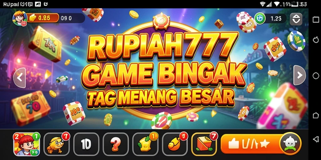 Screenshot gameplay <strong>RUPIAH777</strong> memperlihatkan suasana seru permainan Bingo.