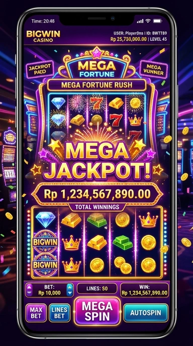 Screenshot tampilan aplikasi bigwin yang menarik dan user-friendly.